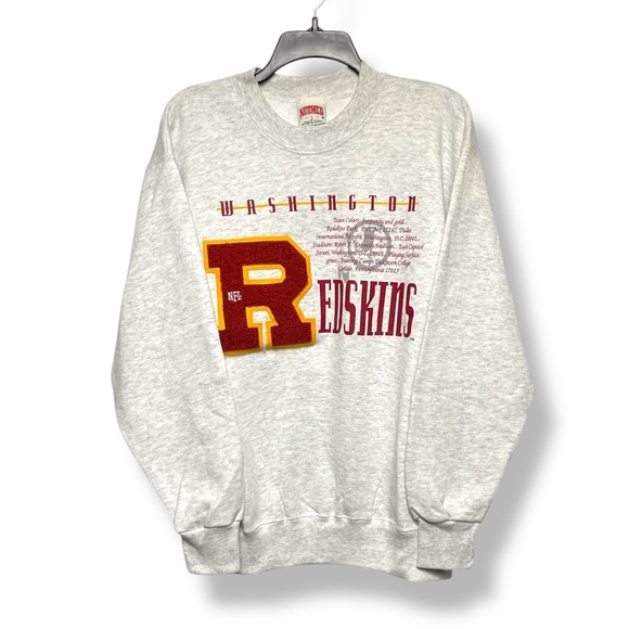 nutmeg mills Other - Vintage Washington Redskins NFL Crewneck Sweater - heather Gray and Red Medium